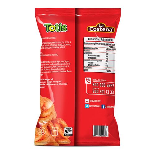 Totis Donitas Chile y Limon 110g