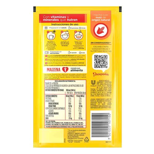 Atole Maizena Sabor Nuez 47g