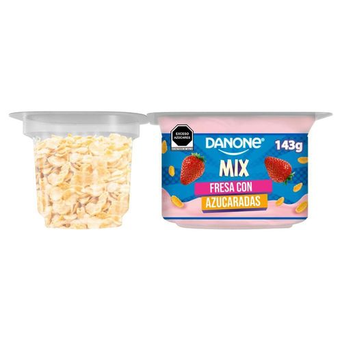 Yoghurt Danone Mix Sabor Fresa Con Cereal Azucarado 143gr