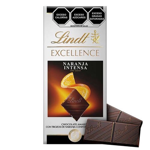 Lindt Excellence Naranja Intensa Barra 100g