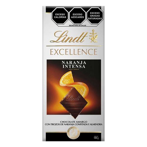 Lindt Excellence Naranja Intensa Barra 100g