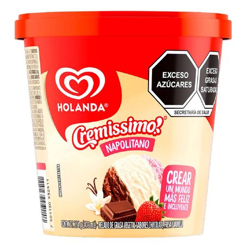 Helado Holanda Napolitano 473ml