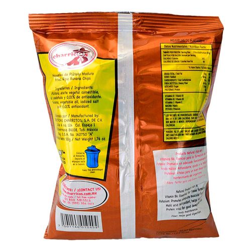 Botana Charricos Platanitos Fritos Dulces de 50g