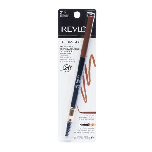 Delineador  cejas Revlon Colorstay Brow Pencil tono 210 Soft Brown 0.09 gr