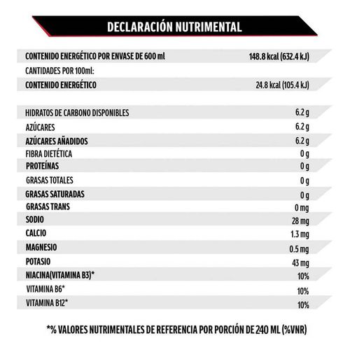 Bebida Isotónica Powerade Ión 4 Frutas 600ml
