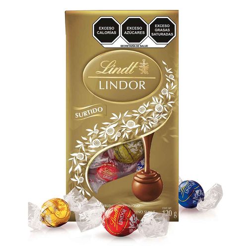 Lindt LINDOR Trufas de Chocolate Surtido Bolsa 120g