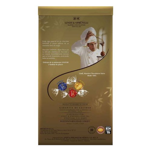 Lindt LINDOR Trufas de Chocolate Surtido Bolsa 120g
