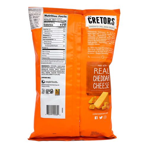 Palomitas Cretors Queso Cheddar 185g