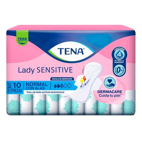 Toalla Tena Lady Sensitiv 10 Piezas