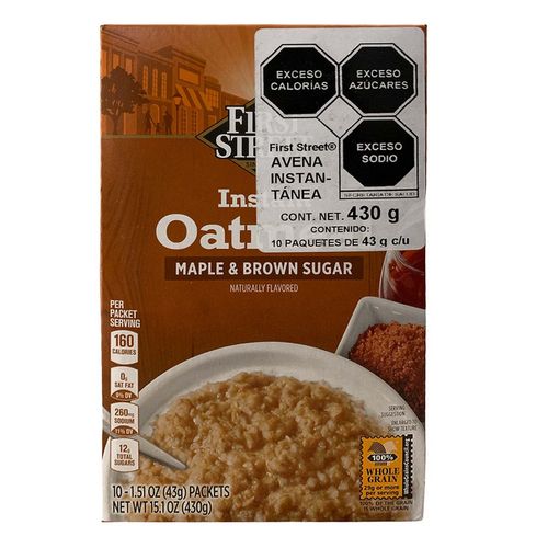 Avena First Street Maple Azucar Morena 430g