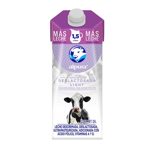 Leche Alpura Deslactosada Light 1.5L