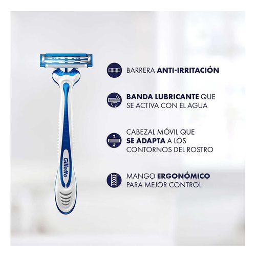 Rastrillo Gillette Derma Protección 2 Unidades