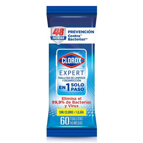 Toallitas Desinfectantes Clorox Expert 60 Toallitas