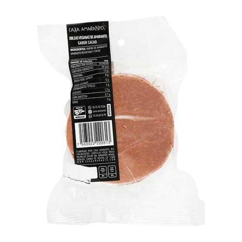 Obleas Caxa Amaranto Cacao Vega 55g