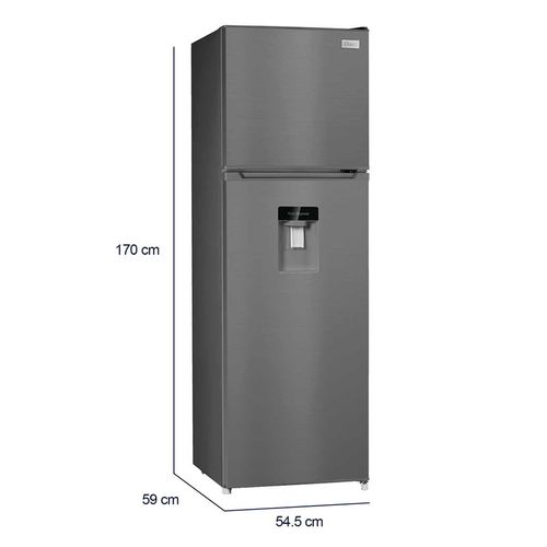 Refrigerador Oster Top Mount 9 Pies Cúbicos Silver OS-NFME2900SSD