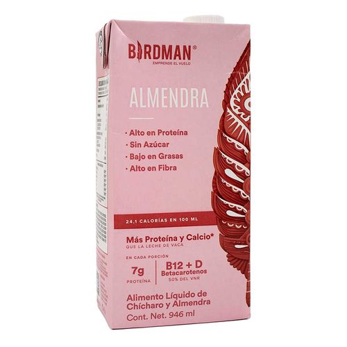 Bebida Birdman Almendra 1L