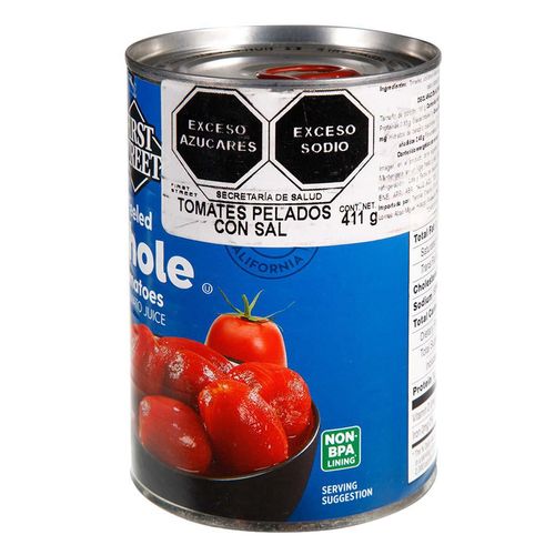 Tomates First Street Entero 411g