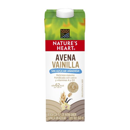 Bebida Vegetal Nature's Heart Con Avena Vainilla 946ml
