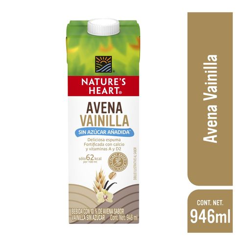 Bebida Vegetal Nature's Heart Con Avena Vainilla 946ml