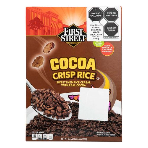 Cereal First Street Cocoa Arroz 552g