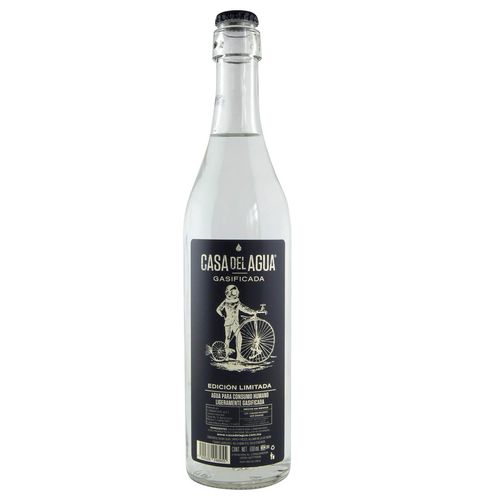 Agua Gasificada, Casa del Agua, Botella de vidrio, 600ml