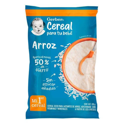 Cereal Infantil Gerber Para Lactantes Arroz 200g