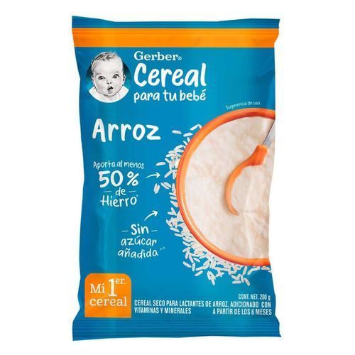 Cereal Infantil Gerber Para Lactantes Arroz 200g
