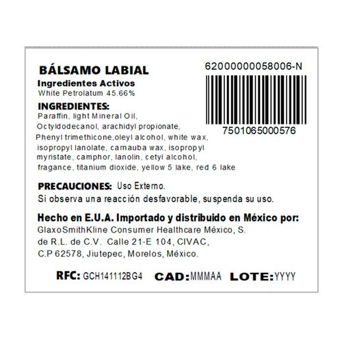 Chapstick Bálsamo Labial Natural 4g
