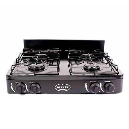 Estufa de Mesa Delher Goliath con 4 Quemadores PS-4Q-CE