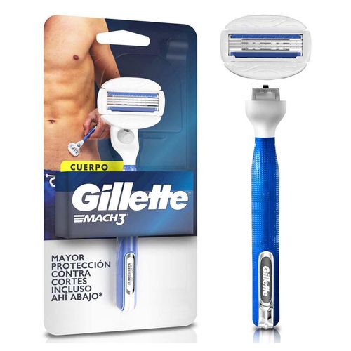 Rastrillo Gillette Mach3 Cuerpo Barras Humectantes para Depilación Corporal 1 Unidad