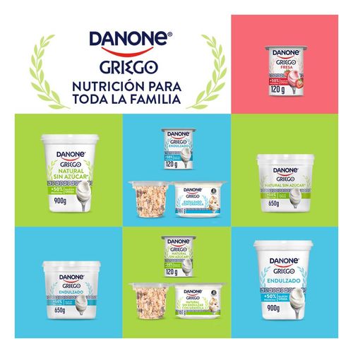 Yogurth Danone Batido Griego Natural sin Azúcar 650g
