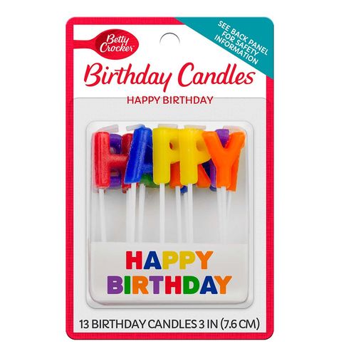 Velas Betty Crocker Cumpleaños 13 Piezas