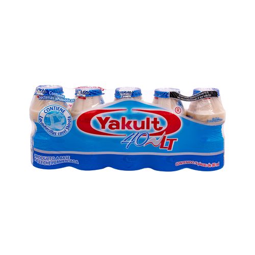 Yakult  40 LT Producto a base de leche fermentada sin azúcar 80ml