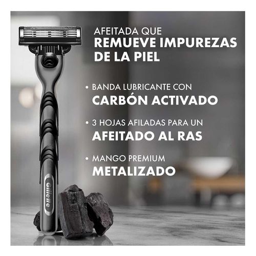 Rastrillo Gillette Mach3 Carbono 1 Unidad