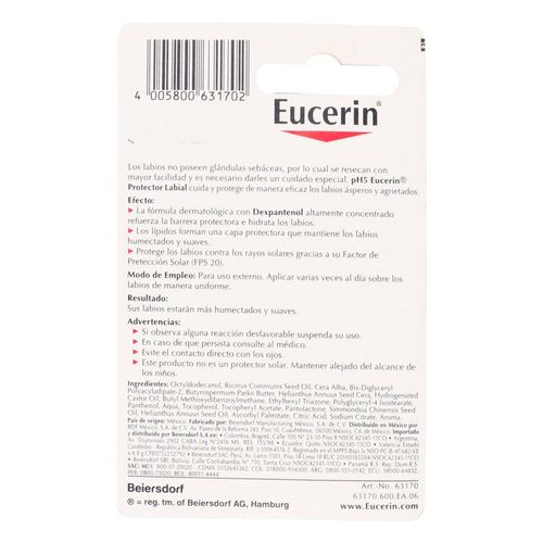 Bálsamo Eucerin Protector Labial 4.8g