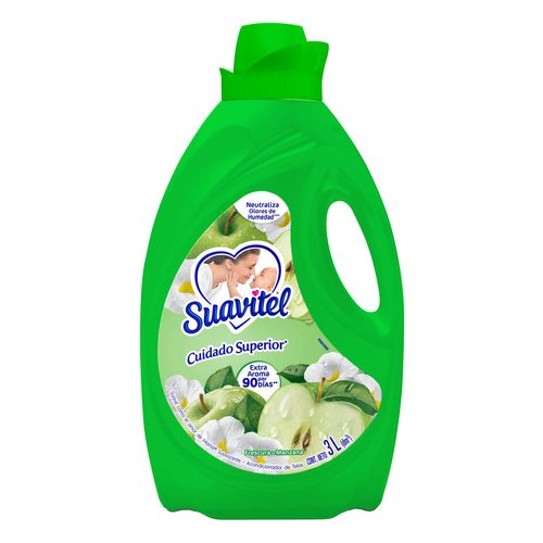Suavizante de Telas Suavitel Cuidado Superior Frescura de Manzana 3L