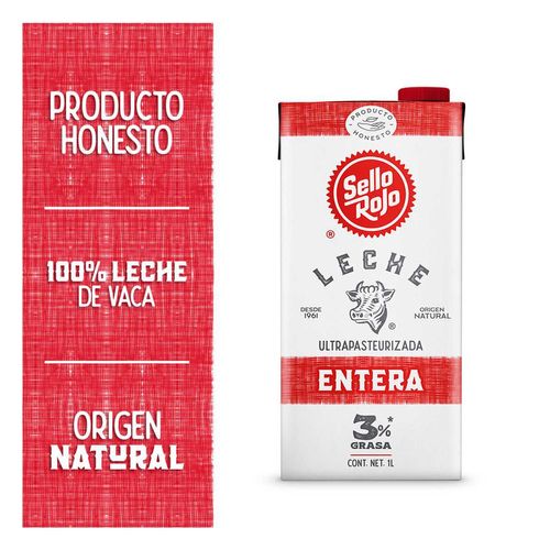 Leche Sello Rojo Entera 1L