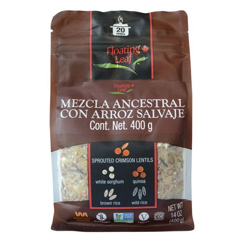 Mezcla Ancestral con Arroz Salvaje Floating Leaf 400g