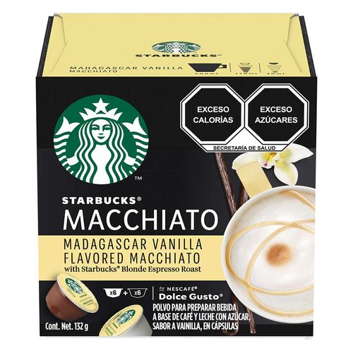 Cápsulas de Café Starbucks Latte Vainilla 123g