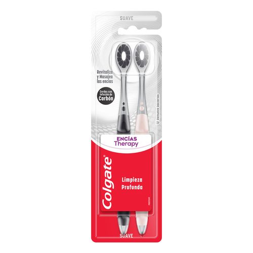 Cepillo de Dientes Colgate Encías Therapy Suave 2 Piezas