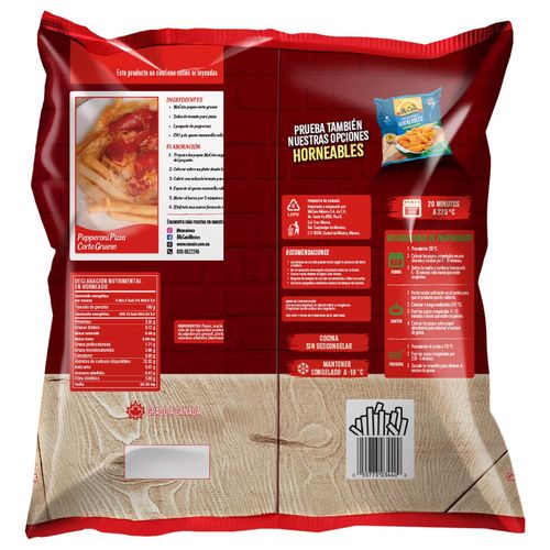 Papas Tradicionales Corte Recto McCain 2Kg