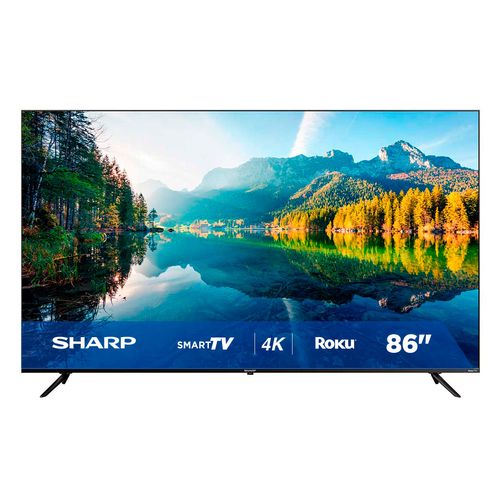 Pantalla Sharp 86 Pulgadas Roku Smart TV 4K Ultra HD TV 4T-C86EL8UR