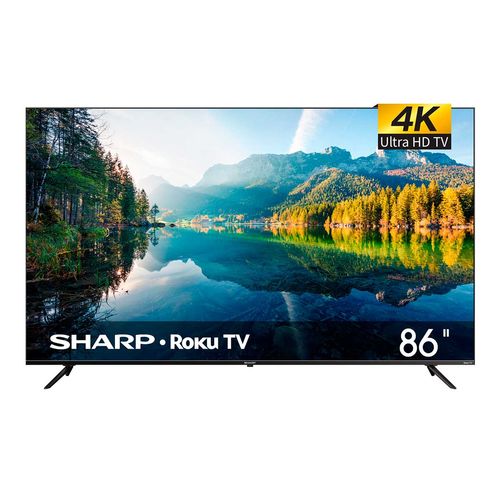 Pantalla Sharp 86 Pulgadas Roku Smart TV 4K Ultra HD TV 4T-C86EL8UR