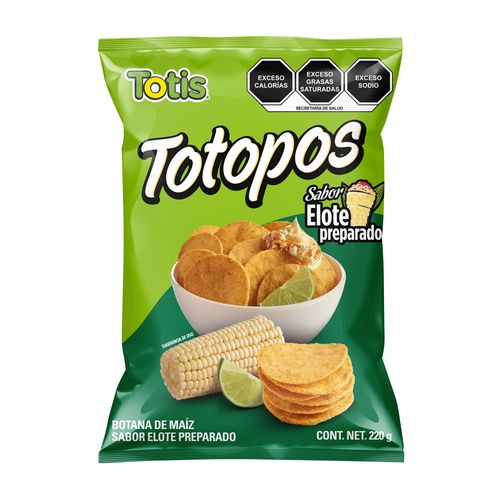 Totopos Totis Elote Preparado 220g