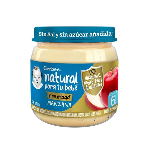 Papilla Gerber Plus Etapa 2 Manzana 113g