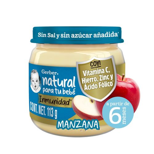 Papilla Gerber Plus Etapa 2 Manzana 113g