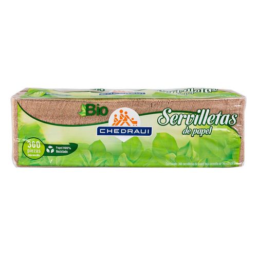 Servilletas Chedraui Biodegradable 360 Servilletas