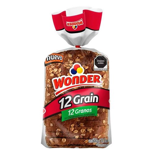 Pan Wonder 12ganos 600g