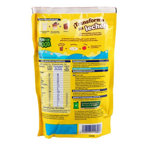 Saborizante Nesquik Jirafa Chocolate 411g
