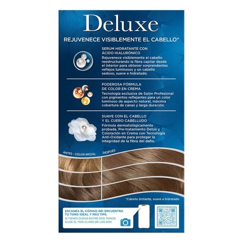 Tinte Permanente Deluxe 7.1 Rubio Cenizo 207g